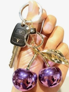 Purple Chrome Cherry Charm
